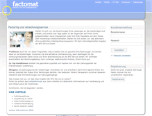 Tablet Screenshot of factomat.de